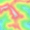 Mount Shavano topographic map, elevation, terrain