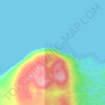 Black Bluff topographic map, elevation, terrain