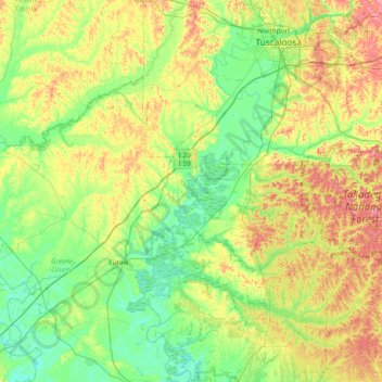 Whites Island topographic map, elevation, terrain