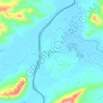 Maromokotra topographic map, elevation, terrain