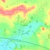 Llanarth topographic map, elevation, terrain