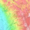 Nevada topographic map, elevation, terrain