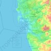 Coronado Cays topographic map, elevation, terrain