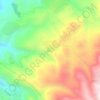 Bchernata topographic map, elevation, terrain