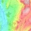 Blessens topographic map, elevation, terrain