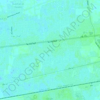 Manawan topographic map, elevation, terrain