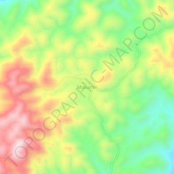 Matumbi topographic map, elevation, terrain