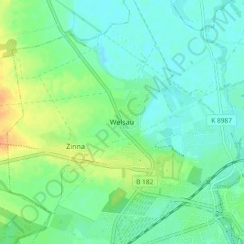 Welsau topographic map, elevation, terrain