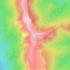 Pasque Mountain topographic map, elevation, terrain