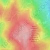 Brdy topographic map, elevation, terrain