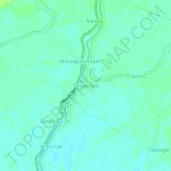 Tantaringin topographic map, elevation, terrain