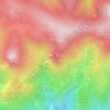 Peña Mediodia topographic map, elevation, terrain