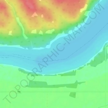 Codette Lake topographic map, elevation, terrain