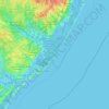 Pullen Island topographic map, elevation, terrain