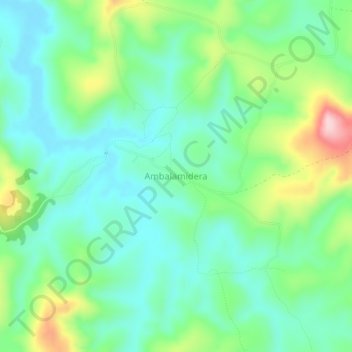 Ambalamidera topographic map, elevation, terrain