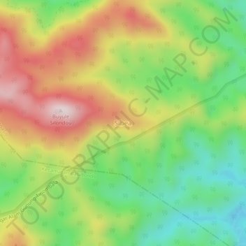 Sibea topographic map, elevation, terrain