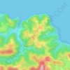 Bedaroa topographic map, elevation, terrain