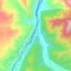 دوآب topographic map, elevation, terrain