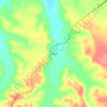 Coapa topographic map, elevation, terrain