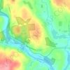 Sprague topographic map, elevation, terrain