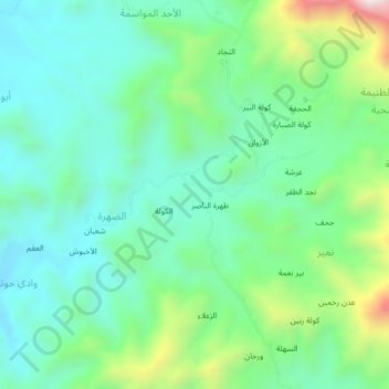 Dasam topographic map, elevation, terrain