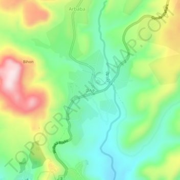 Wolleka topographic map, elevation, terrain