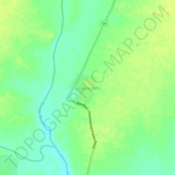 Joladarashi topographic map, elevation, terrain
