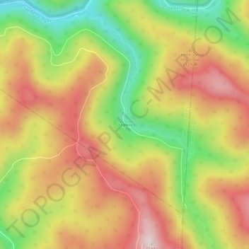 Dogway topographic map, elevation, terrain
