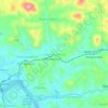 Udathalawinna topographic map, elevation, terrain