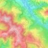 Redwood Estates topographic map, elevation, terrain