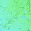 Twelve Oaks Village topographic map, elevation, terrain