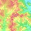 The Highlands topographic map, elevation, terrain