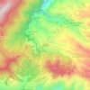 Coruña topographic map, elevation, terrain