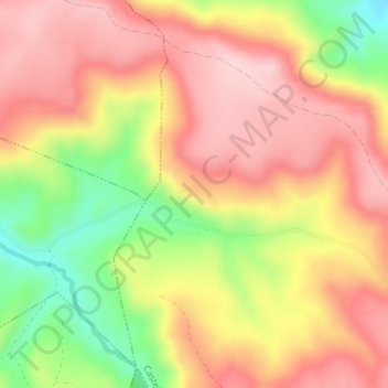 Jaraiz topographic map, elevation, terrain