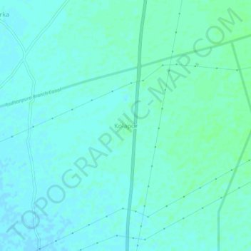 Kolapur topographic map, elevation, terrain