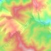 Acrijos topographic map, elevation, terrain