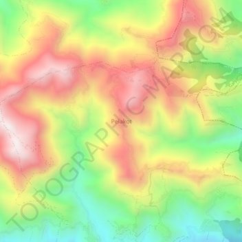 Pelakot topographic map, elevation, terrain