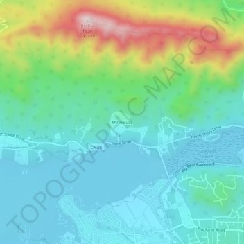 Minnelusa topographic map, elevation, terrain