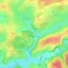 Blanc Caillou topographic map, elevation, terrain