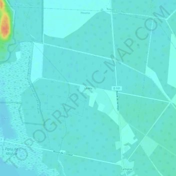 Louley topographic map, elevation, terrain