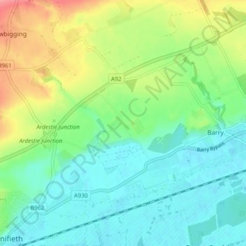 Woodhill topographic map, elevation, terrain
