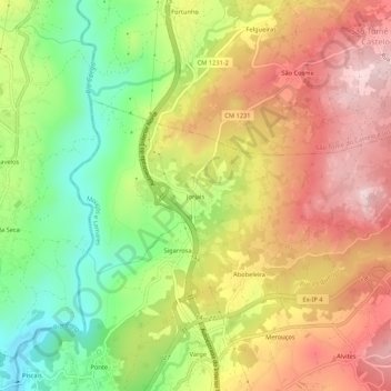 Jorjais topographic map, elevation, terrain