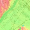 Cahokia Heights topographic map, elevation, terrain