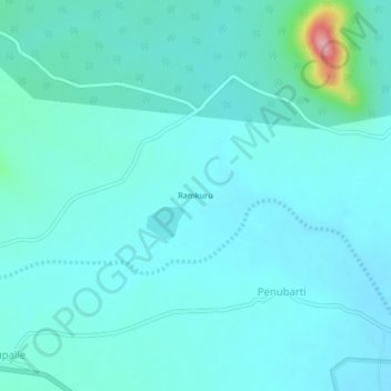 Ramkuru topographic map, elevation, terrain