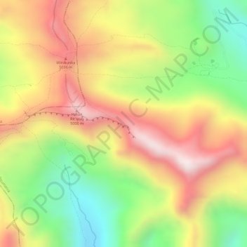 View of Red Valleyw topographic map, elevation, terrain