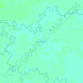 Colonia 96 topographic map, elevation, terrain