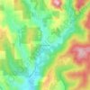 Olive Springs topographic map, elevation, terrain