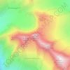 Fiescher Gabelhorn topographic map, elevation, terrain