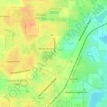 Lake Naomi topographic map, elevation, terrain