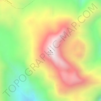 Soche topographic map, elevation, terrain